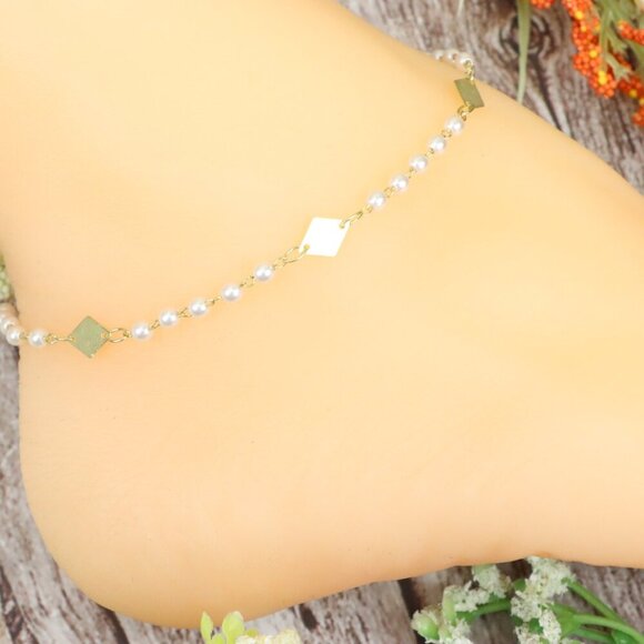 Dainty Anklet for Women – Elegant Everyday Jewelry & Perfect Gift | MLCRC1790 - Picture 3 of 10